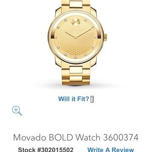 Movado bold men’s gold watch